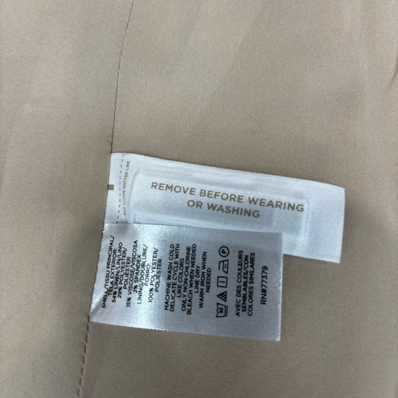 Vintage Ann Taylor Jacket Cream Linen 2 - Picture 7 of 12